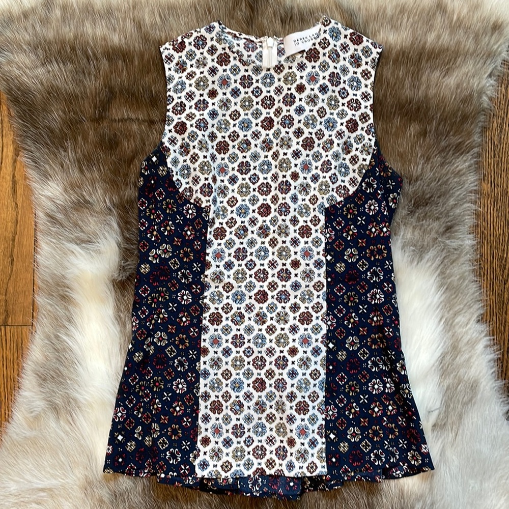 10 Crosby Derek Lam top 100% silk